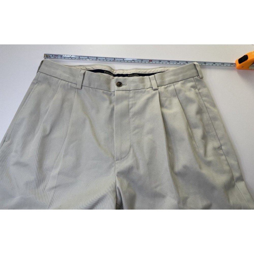 Brooks Brothers Men’s Advantage Chino Elliot Pants 35x32 Tan Cream - Picture 6 of 7